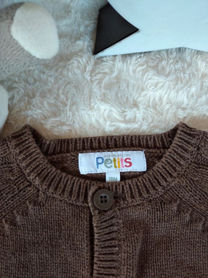 Gilet maille avec laine Garçon 18 mois copain sanglier la compagnie des petits - photo numéro 5