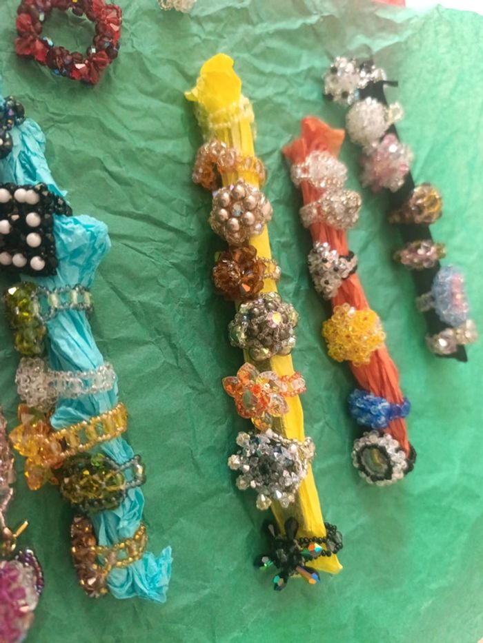 Bagues, pendentifs, collier perles de Swarovski - photo numéro 4