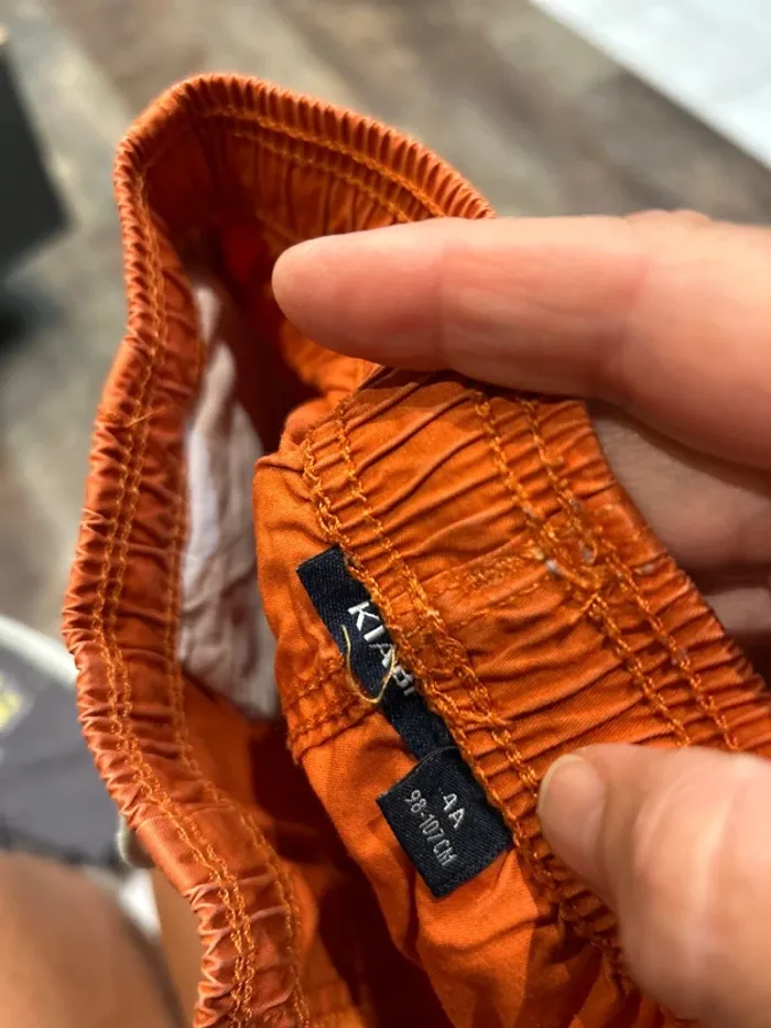 Lot shorts orange et jean - photo numéro 7