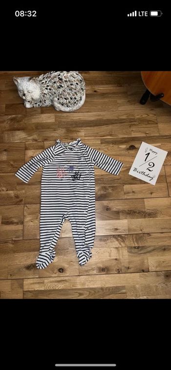 Joli pyjama marin TAO très bon état 6mois/68cm