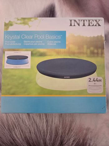 Bâche piscine ronde intex 2.44