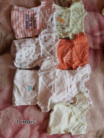 Bodies fille manche courte 1 mois