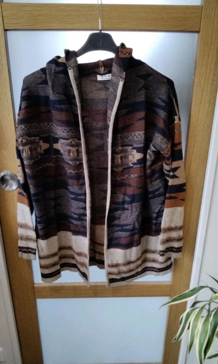 Gilet à capuche - long- femme 38/40