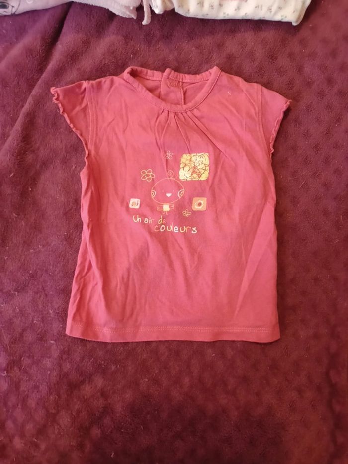 Tee shirt débardeur sans manches 12 mois