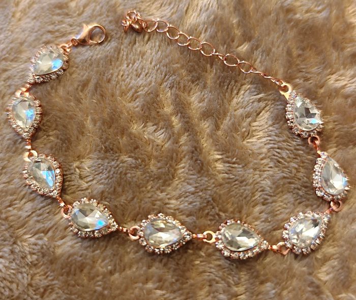 Parure Luxe Noël Chic 💎 Mariage Cérémonie Or Rosé - Cadeau Prêt à Offrir - photo numéro 4