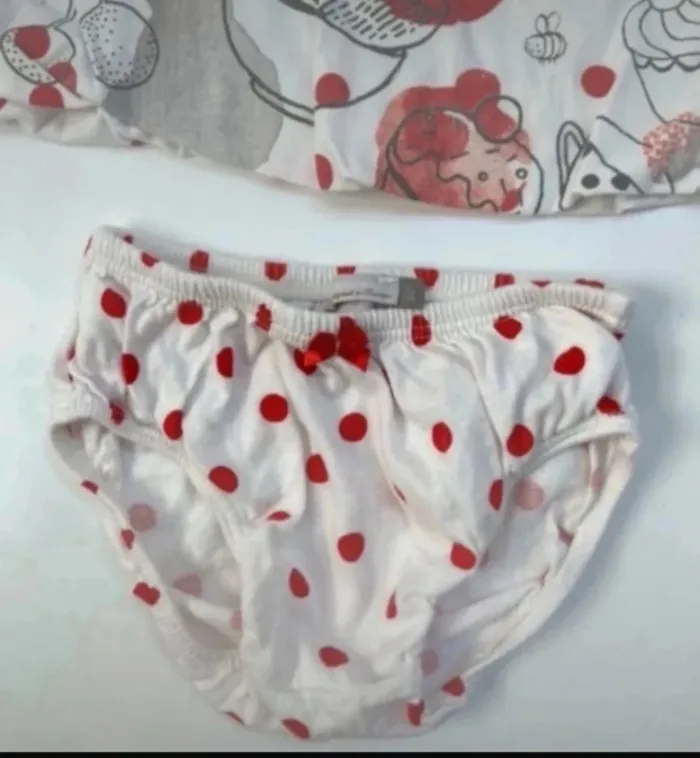 Catimini ensemble robe et bloomer bébé fille 6 mois - photo numéro 8
