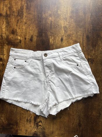 Short jean blanc T36