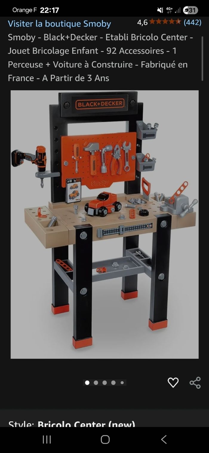 Etabli black et decker - photo numéro 2