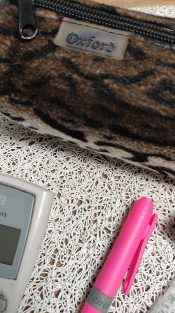 Trousse scolaire fausse fourrure