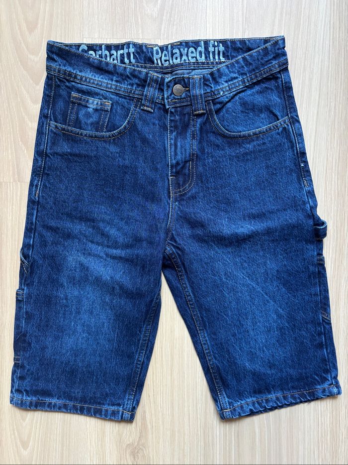 Short Carhartt Single Knee Rework Bleu Marine S / 30 - photo numéro 3