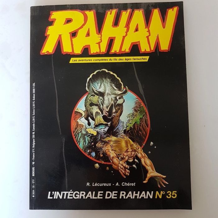 Rahan, les aventures du fils des âges farouches vintage BD des années 70, couverture souple.