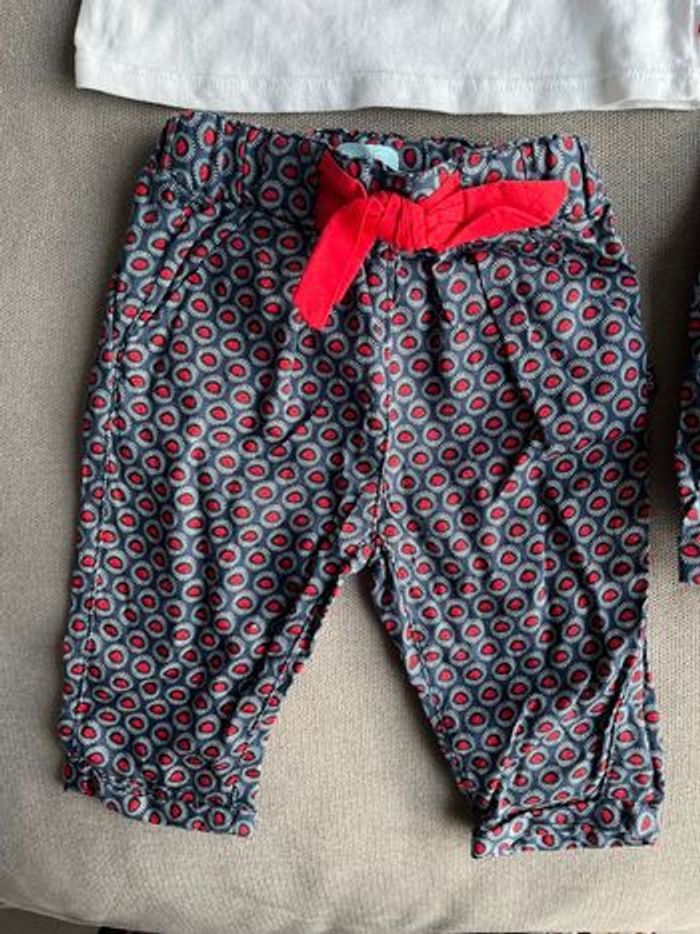 Lot ensemble pantalon+tee-shirt + combishort - photo numéro 2