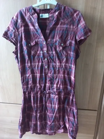 Robe chemise Kiabi woman bordeaux 42