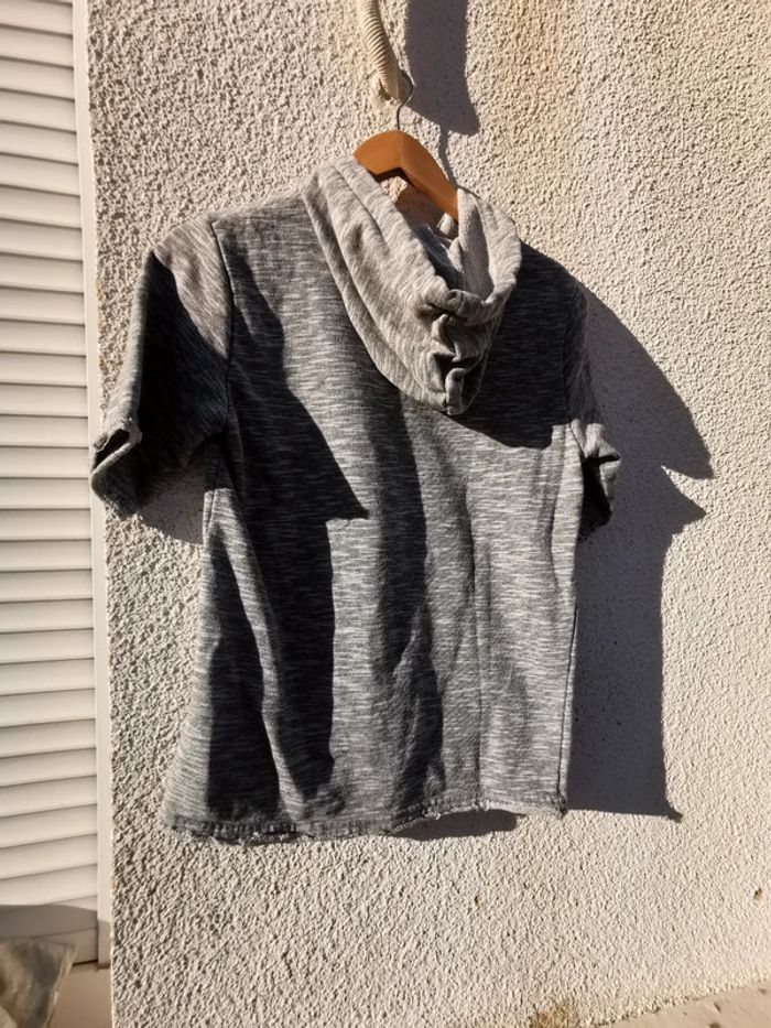 Sweat gris manches courtes liberto - photo numéro 2