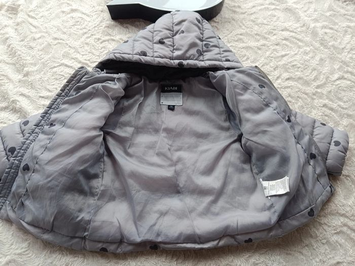 Blouson manteau doudoune avec capuche Fille 18 mois cœur Kiabi - photo numéro 6