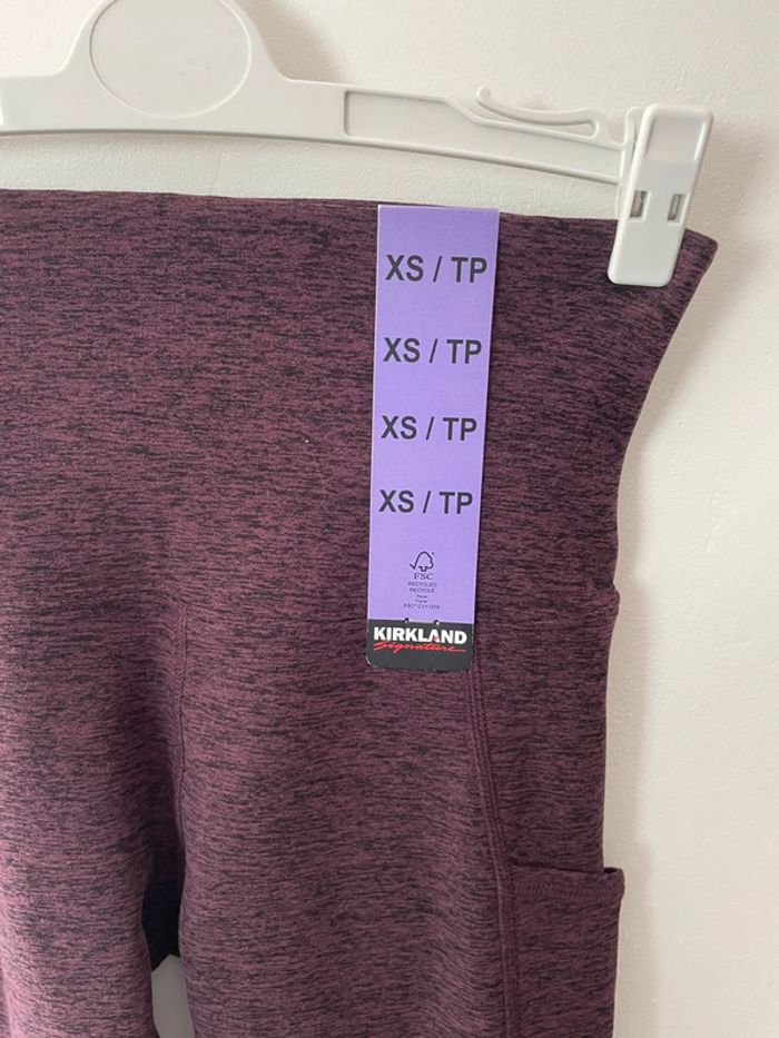 👖 Legging bordeaux femme – Taille XS – Neuf jamais porté avec poche cuisse - photo numéro 2