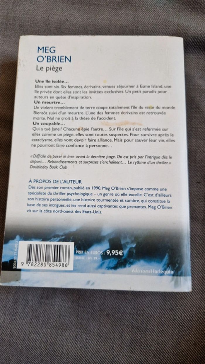 Livre le piège Meg o'brien - photo numéro 2