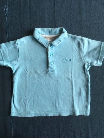 Polo turquoise Arthur et Félicie 12 mois