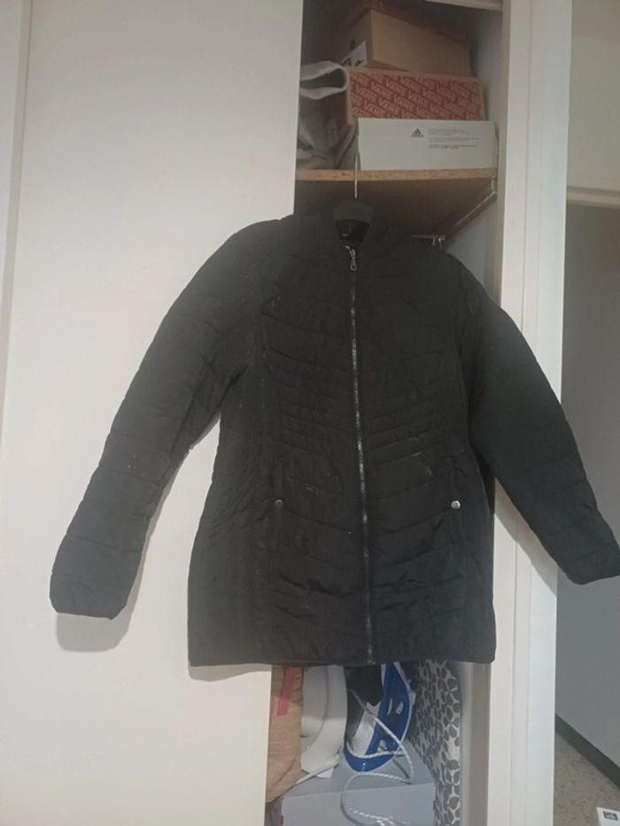 Manteau noir parka