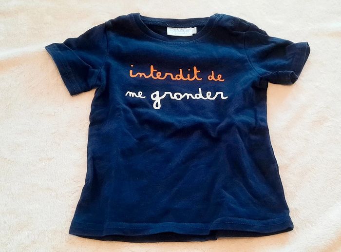 T-shirt Interdit de me gronder