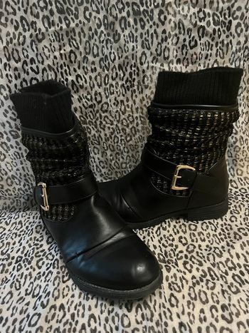Bottines noires et argentés