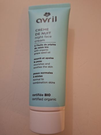 Crème de nuit Avril 
