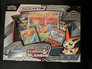 Coffret Victini Foudre noire flamme blanche scellé Pokémon
