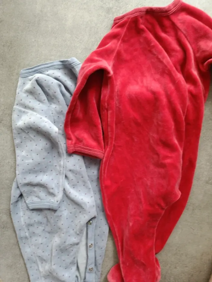Lot de 2 pyjamas en velours Petit bateau 12 mois - photo numéro 4