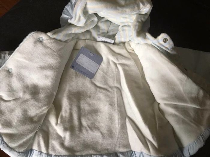 Manteau microfibre à capuche