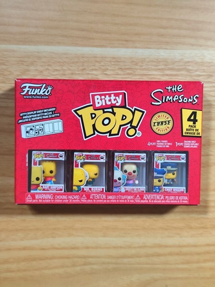 Lot 2 Boîtes De 4 Bitty Pop! - The Simpsons - Chase Edition - photo numéro 2