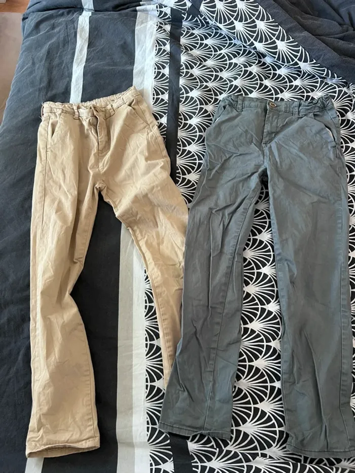 Lot 4 pantalons 10 ans kiabi garçon - photo numéro 4