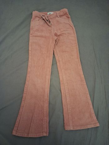 Pantalon évasé velours ras 9 ans