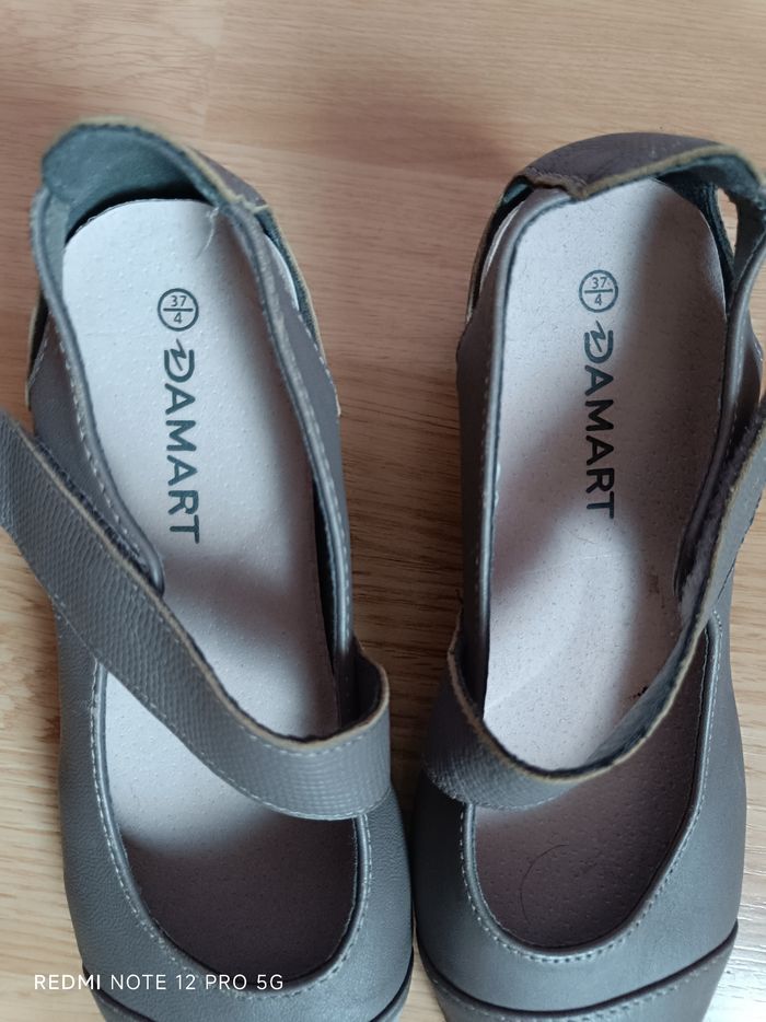 Ballerines beige/grise Damart p.37 neuves - photo numéro 4