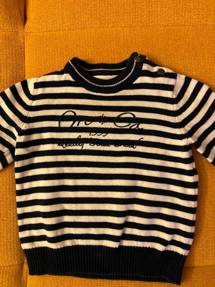 Pull marinière 9 mois - photo numéro 2