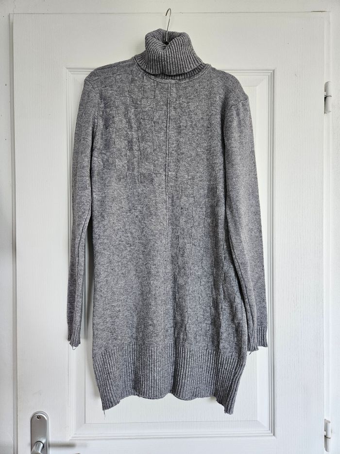 Robe pull gris chiné taille S - photo numéro 2