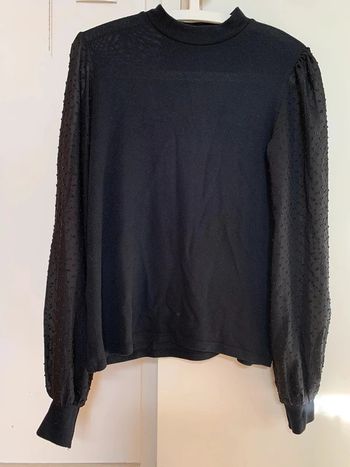 Pull bimatière stradivarius t.S noir tbe