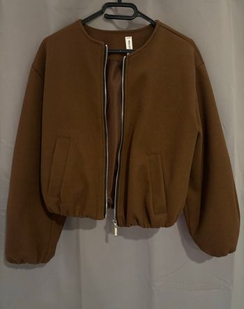🤎 Veste bomber courte camel – style cosy chic