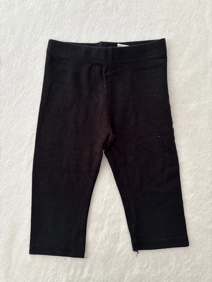 Demi legging noir simple 3 ans