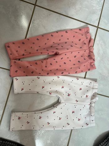 2 pantalons bébé fille Kiabi 9 mois