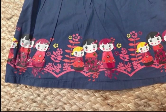 Robe bleu marine mi saison fille 18 mois Kimbaloo - photo numéro 3