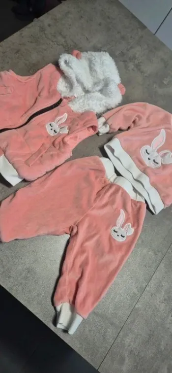 Ensemble fille 3 pièces peau de peche