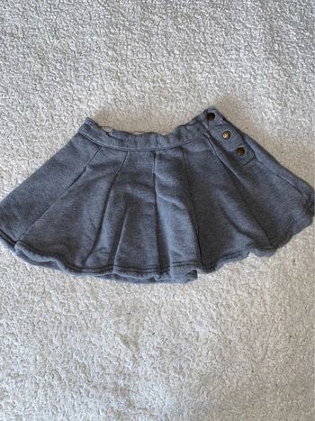 Jupe grise à plis Petit Bateau 3 ans