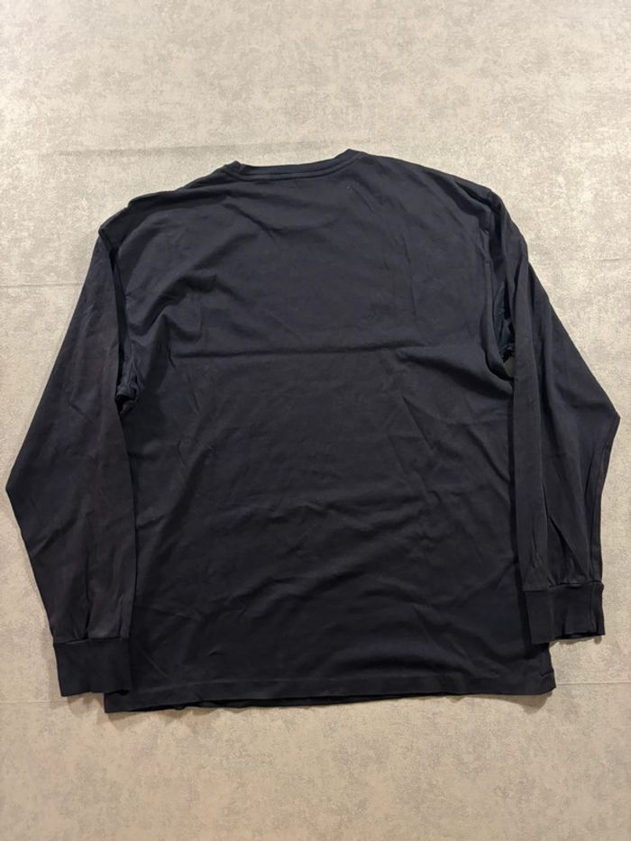 T-shirt manche longue Ralph Lauren Bleu marine logo brodé rouge Taille M - photo numéro 4