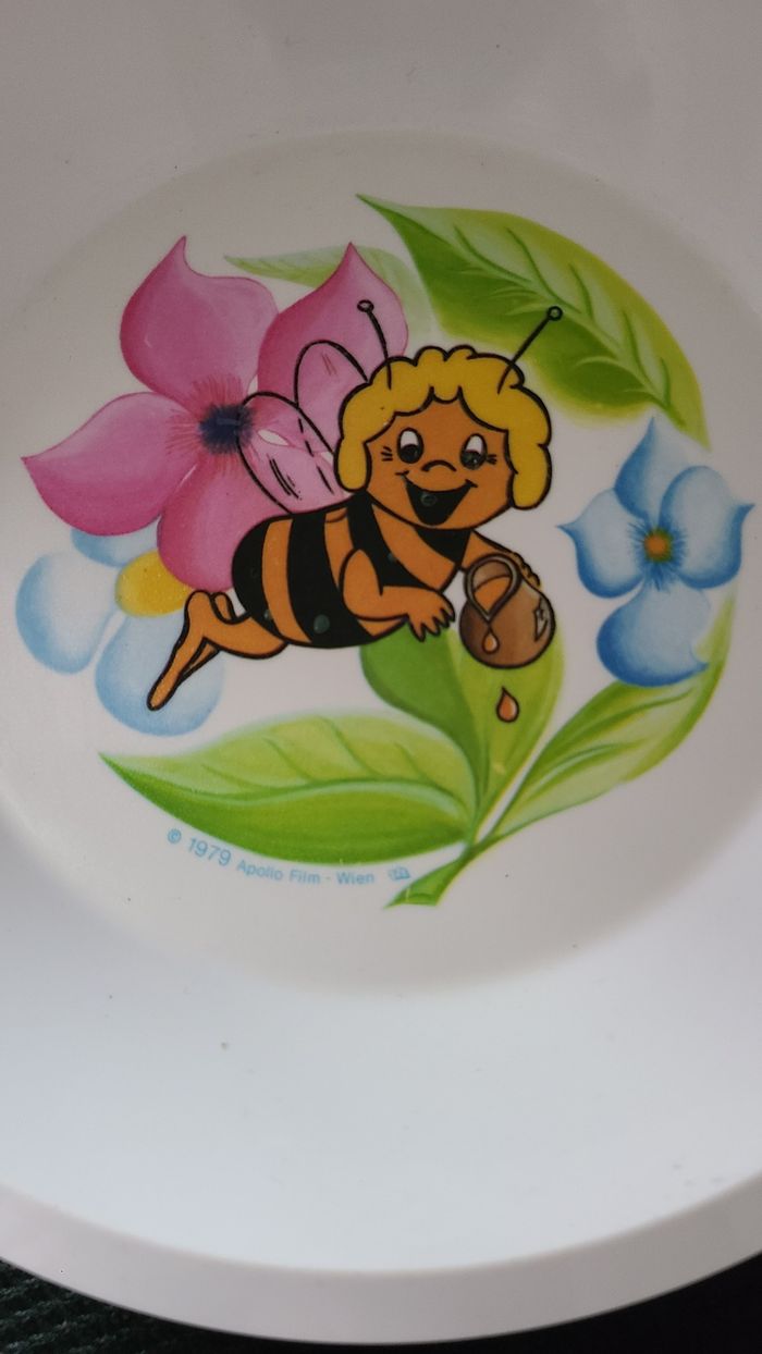 Assiette creuse collector Maya l'abeille Melamine - photo numéro 2