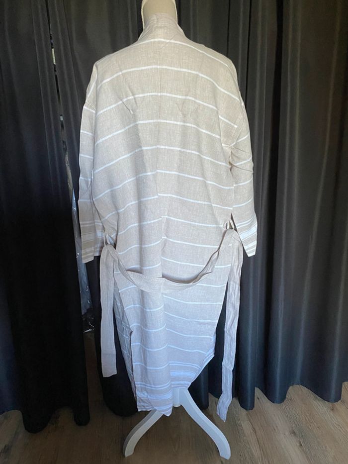 Robe de chambre en lin lavé Unisexe - photo numéro 4