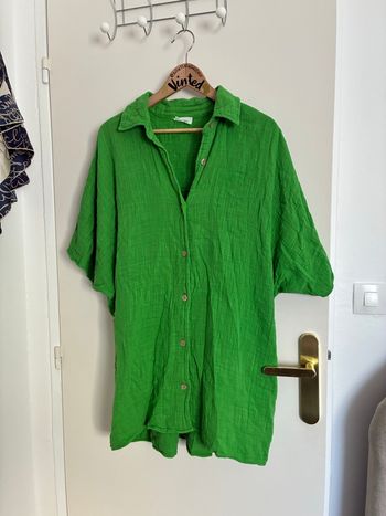 Robe chemise manche courte verte – American Vintage – Taille XS/S – Très bon état
