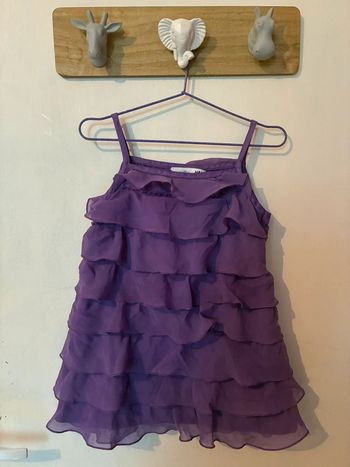 Robe légère à volants doublée, taille 3 ans, H&M.