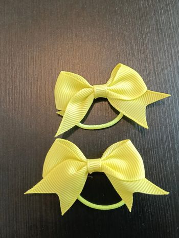 Lot 2 élastique jaune clair neuf
