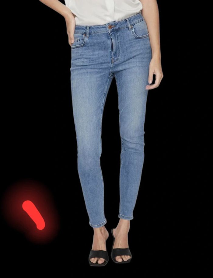 Jean Skinny Vila - Sarah WU05 - Denim Medium Bleu