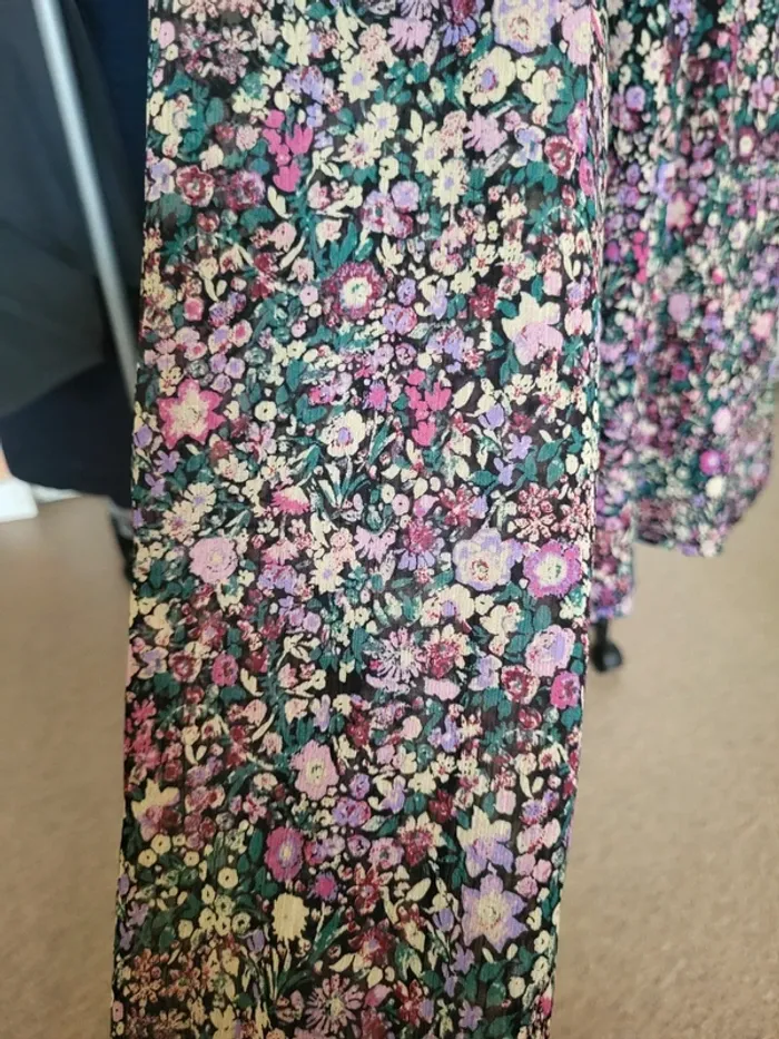 Blouse fleurie manches longues - photo numéro 5